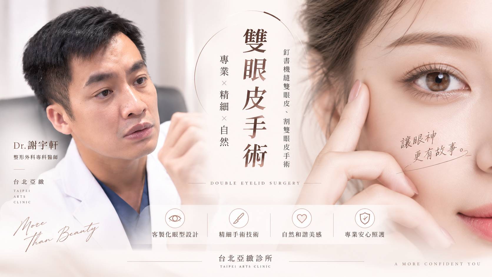 台北雙眼皮手術權威醫師推薦價格費用